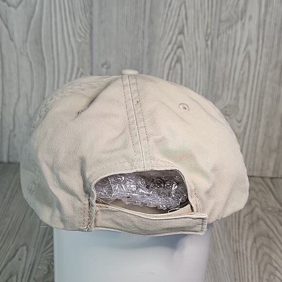 Hybrid Embroidered Hendrix Adjustable Back Hat Brown and Beige - Picture 4 of 9